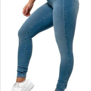 FITJEANS 360 Mid Waist Arctic Light blue Large